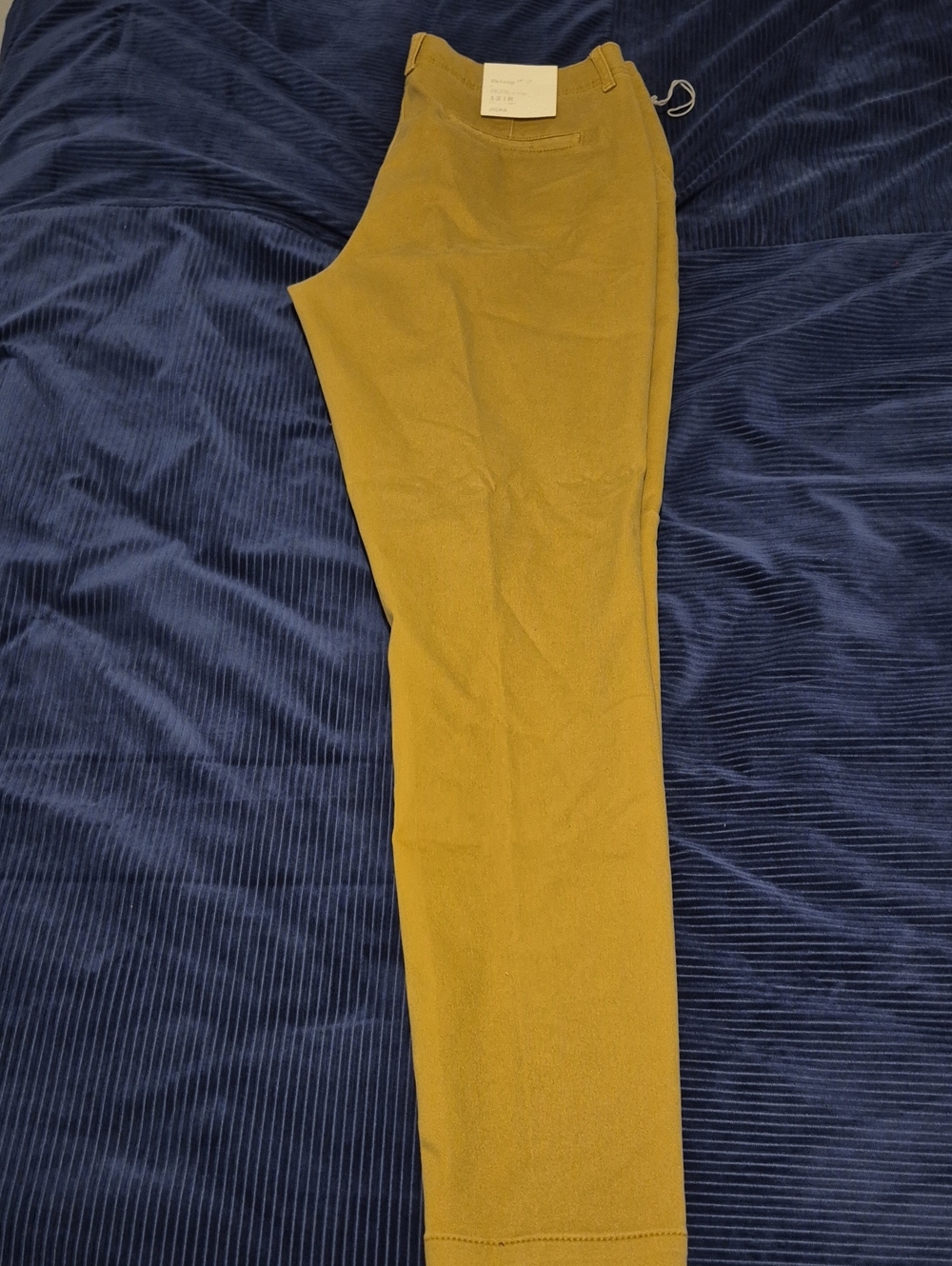 Men's Mustard Straight-Leg Pants
